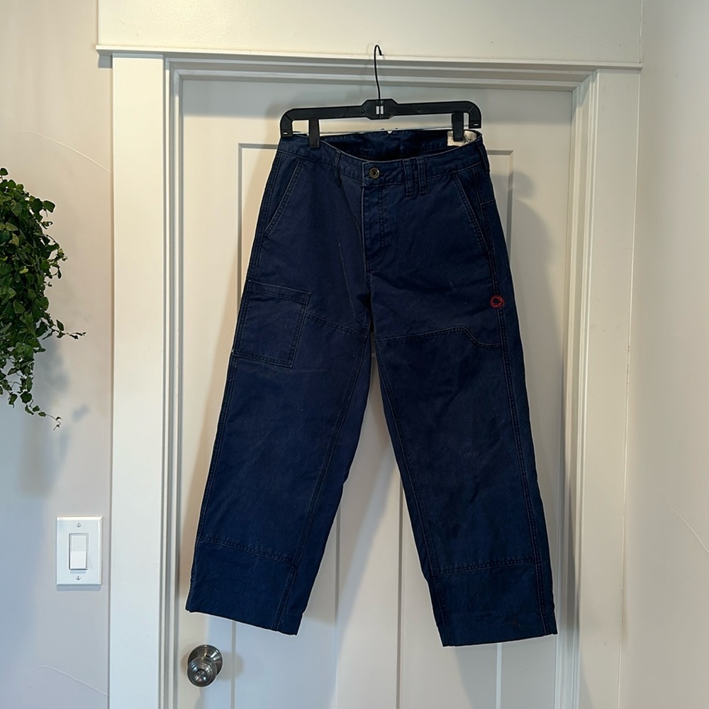 IMPERFECTS COURIER PANT IN NAVY SHIPYARD CANVAS